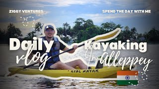 Kayaking in the Backwaters of Alleppey, India