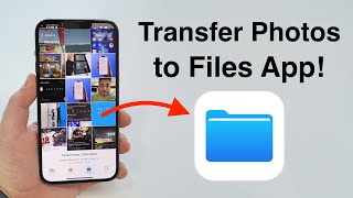 How to Transfer Photos and Videos to the Files App - Free Up iPhone Storage!!!
