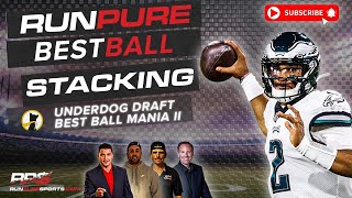 NFL BEST BALL DRAFTING - STACKING IN UNDERDOG BEST BALL MANIA II
