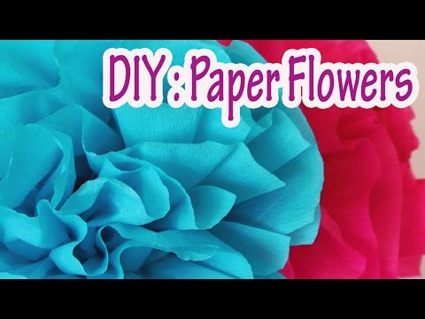 DIY crafts : How to make crepe paper flowers Very easy !! - Ana | DIY Crafts DIY crafts : How to make crepe paper flowers Very easy !! - Ana | DIY Crafts