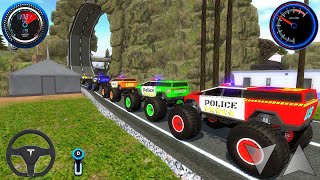 Juegos De Carros - Police Monster Trucks Impossible Driver #2 - Car Extreme Racing Android GamePlay