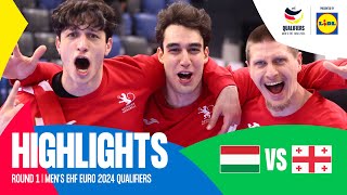 Georgia qualify for their first EHF EURO! | Hungary vs Georgia | R6 | Men's EHF EURO 2024 Qualifiers