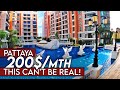 200$ Pattaya Condo Tour | Cheap Condo Rental, Thailand