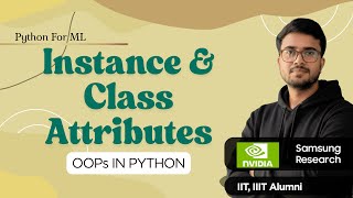 1.10.5 Instance and Class Attributes | OOPs in Python | Hindi