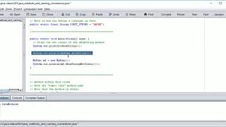 Java style and calling methods from another class