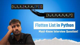 Flatten List in Python – Must-Know Interview Question!