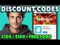 How to get £100/$100 Deliveroo Discount Code | NEW WORKING Deliveroo Promo Codes 2024! (Free Food)