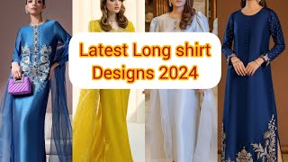 Latest long shirt designs👗|trendy designs 2024|fashion by MK🥰