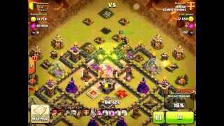 CW ATTACK 1 HOW TO DESTROY A FULLY MAXED OUT TH 9 IN CLAN WAR [SEMPER VIRUS]