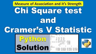 Crosstab, Chi square test, and Cramer's V Statistic | Python Solution
