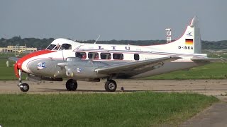 RARE LTU classic De Havilland DH.104 Dove takeoff @ Hamburg Airport