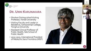 IEU Virtual Talk: COVID-19 in focus with Dr. Unni Karunakara