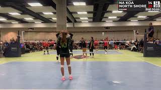 Na Koa VBC vs North Shore 18U - 2025 Transpacific Volleyball Tournament