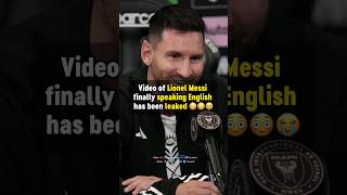 Messi SPEAKING ENGLISH 🚨👀 #football