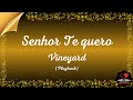 Senhor Te quero - Vineyard - Playback