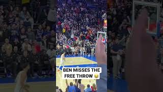 Ben Simmons Misses A Free Throw & Sixers Fans GO CRAZY! 😂🔥