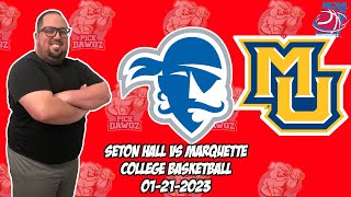 Seton Hall vs Marquette 1/21/23 College Basketball Free Pick CBB Betting Tips