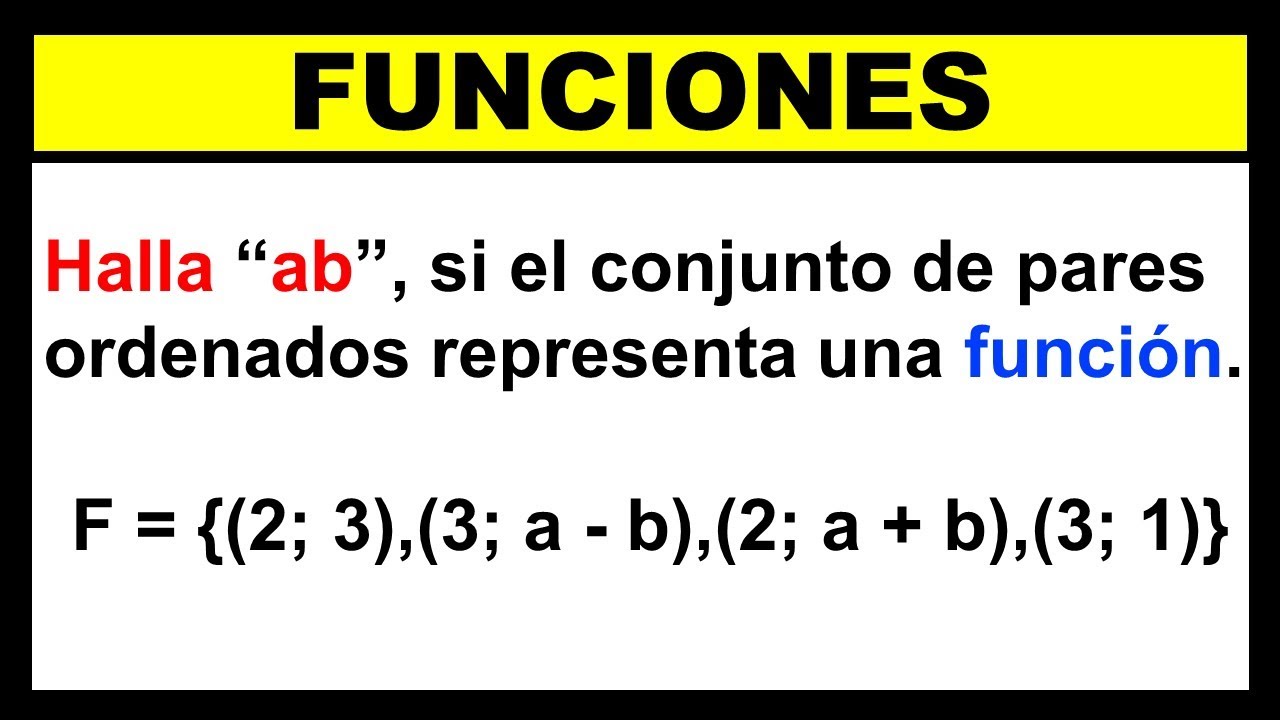 FUNCIONES | Ejercicio Resuelto - YouTube