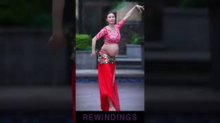 🎉 Chinese Pregnant Mother Belly Dance - Rewinding! 💃✨