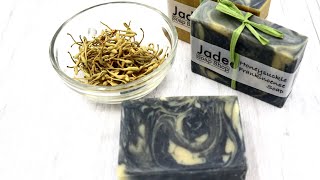 073 Honeysuckle Frankincense Cold Process Soap In The Pot Swirl ITP 回鍋渲 金銀花乳香護膚皂