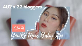 Review - ลิปจิ๋วแต่แจ๋ว 4u2 You're Mine Baby lip ขนบล็อกเกอร์มาทั้งตำบลแล้วจร้าาาา