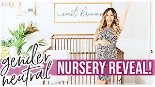 OFFICIAL NURSERY REVEAL + TOUR! GENDER NEUTRAL NURSERY DECORATE WITH ME + ORGANIZATION! @Brianna K