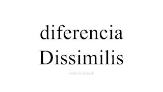 Disce Spanish   Dissimilis