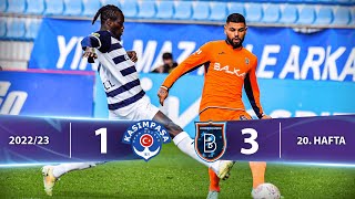Kasımpaşa - M. Başakşehir (1-3) Highlights/Özet | Spor Toto Süper Lig - 2022/23