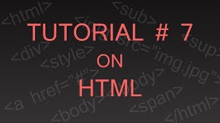 Tutorial 7: HTML Entities (Horizontal Spacing & Different Signs/Symbols)