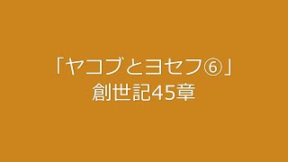 「ヤコブとヨセフ⑥」創世記45章