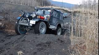 《CrossCountryJeeping》三菱ジープJ59改.林道Jeeping