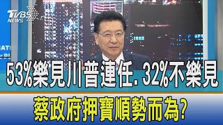 【少康開講】53%樂見川普連任.32%不樂見 蔡政府押寶順勢而為?