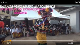 This Agbogho Mmuo Masquerade displayed in an extraordinary manner.