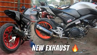 Installing Yoshimura R77 Exhaust on my Yamaha MT 15 | PS MotoTube