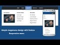 Simple megamenu design with flexbox - Part 2 | Responsive Menu