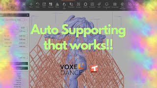 Tango from Voxeldance Episode 1 Setting up auto supports for small minis