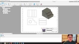 Multiview Drawing with Isometric - Day 37 of 100 Autodesk Fusion 360 Journey