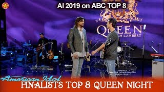 Laine Hardy with Mentor  Adam Lambert & Behind the Scenes Queen Night | American Idol 2019 Top 8