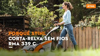 Porquê STIHL: corta-relva a bateria RMA 339 C