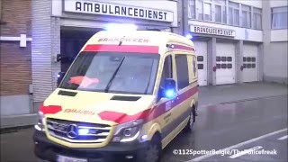 Ambulance 1 Brandweer Hulpverleningszone Zuid-Oost Post Aalst met spoed