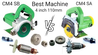 Best 4inch Marble Cutter Machine , CM4 SA Vs CM4 SB , All spare parts details , Armature ,field,Gear