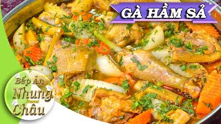 Cách làm GÀ HẦM SẢ ăn với bún cực ngon và bổ dưỡng