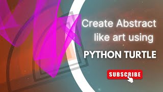 Create Abstract like art using python Turtle