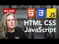 LIVE | Real-time Dashboard UI Build | HTML CSS JavaScript | Part 4