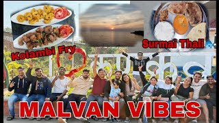 Malvan Trip Day 1😎| Best Surmai Thali🐟|Sonarkada sunset☀️ #malvan #kokan #surmaifishfry #vlog #sea