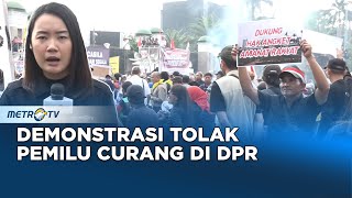 Berita Pemilu - Aksi Demonstrasi Tolak Pemilu Curang di Gedung DPR