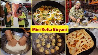 Full Day Routine | Mini Kofta Biryani Recipe | Ek Bar Zarur Try Kare♥️ Cooking with Shabana