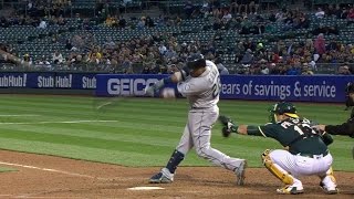 SEA@OAK: Cano crushes his ninth homer of the year