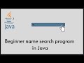 Beginner java name search program | 2d array practice | capture user input #java #javaprogramming