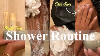 MY NIGHTTIME SHOWER ROUTINE | HYGIENE TIPS + STAPLE PRODUCTS + VERSED SKIN CARE + DISCOLORATION TIPS